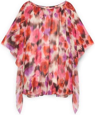 Fiorella Rubino Dames, Blouses & Shirts, Roze, Maat: XL Poliester