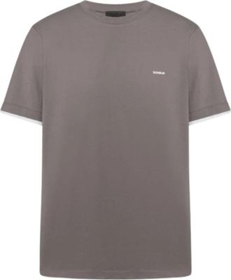 Dondup Jf 0369U T-Shirt - Heren - T-shirts - Grijs - XL - Tops