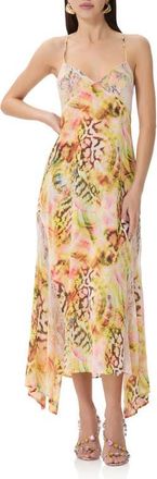 AFRM Christina Slipdress in Pink Shell Swirl at Nordstrom, Size X-Small
