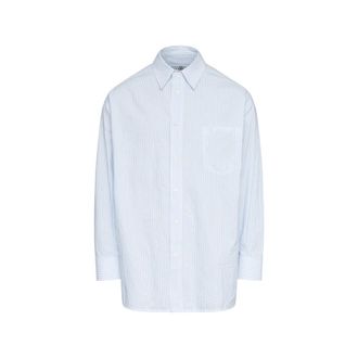 Maison Margiela Striped Button-down Cotton Shirt