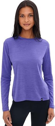 Brooks Luxe Long Sleeve Womens Clothing Heather Violet : 2XL (US Womens 20-22), Polyester