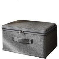 OEM Caja De Almacenamiento Para Ropa, Caja De Almacenamiento De Lona Apilable Extragrande, Caja De Almacenamiento Multifuncional Con Tapa, Caja De Almacen