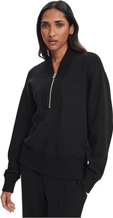 Varley Sally 1/2 Zip Sweat Womens Sweatshirt Black : XXS, Elastane/Jersey/Polyester