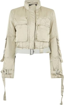 Diesel Chaqueta corta con cremallera - Jackets - Mujer - Beige - S
