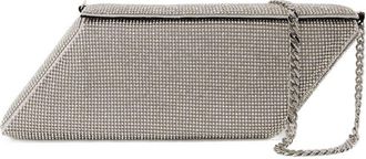 Kara Womens Parallelogram Clutch Silver Others
