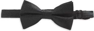 Karl Lagerfeld Chevron Pre-Tied Bow Tie in Black at Nordstrom Rack