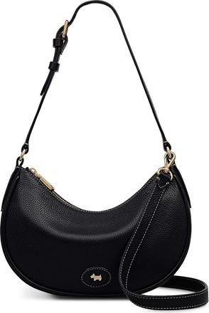 Radley London Heath Crescent Small Zip Top Shoulder Bag in Black at Nordstrom Rack
