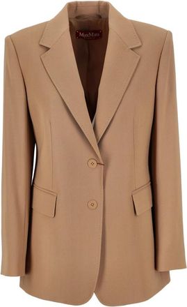 Max Mara Rode Jas Magma Stijl 023 - Dames - Blazers - Bruin - S - Jassen