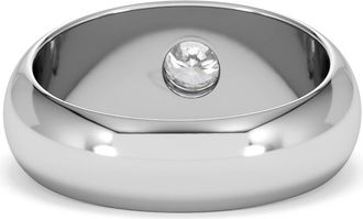 The Diamond Store Mens Lab Diamond Signet Ring 0.50ct in 925 Silver H/SI