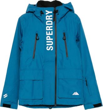 Superdry Giacca con cappuccio e zip - Blu