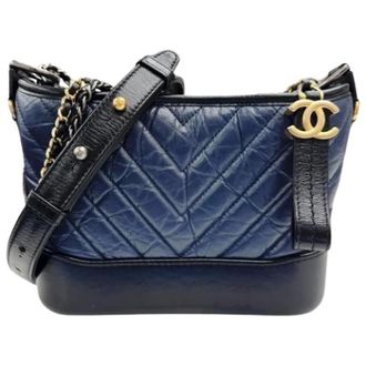 Chanel Pre-owned Vintage Shoulder Bag - Dames - Pre-owned - Blauw - Maat: ONE Size Leer