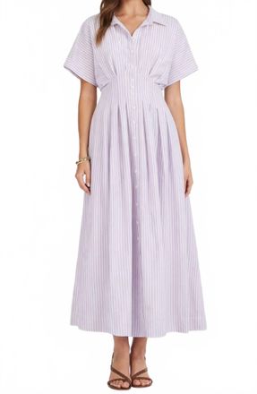 Bishop + Young Maude Waist Detail Shirtdress In Lavendar