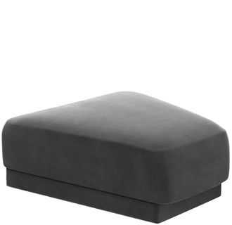 BLOOMINGLOFT Design Sitzpouf Miley 83 x 78 cm - Samtbezug