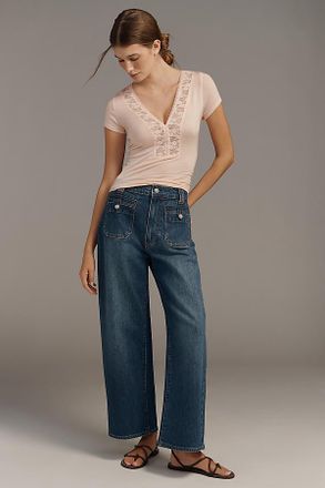 Paige Arellia Ankle High-Rise Tapered Jeans