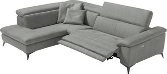 Egoitaliano Ecksofa »Martine, Multifunktionssofa mit Komfortfunktionen, edel und bequem« mit Ottomane, elektrischer Relaxfunktion und Kopfteilverstellung