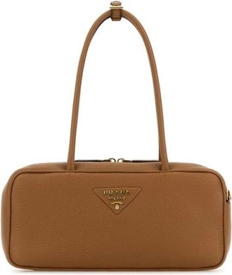 Prada Caramel Leather Shoulder Bag