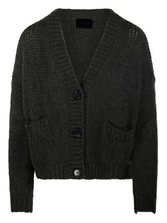 Roberto Collina front-pockets cardigan - women - Fabric - L - Green