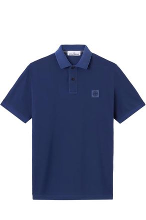 Stone Island COMPASS PATCH POLO SHIRT Size: S, colour: BLUE