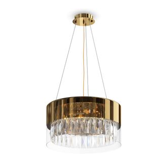 Maytoni L&aacute;mpara de techo 4 luces moderno dorado de acero inoxidable &oslash; 40 cm