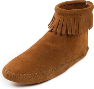 Minnetonka Womens Back Zipper 182 Ankle Boots, Brown (Brown), 6 UK