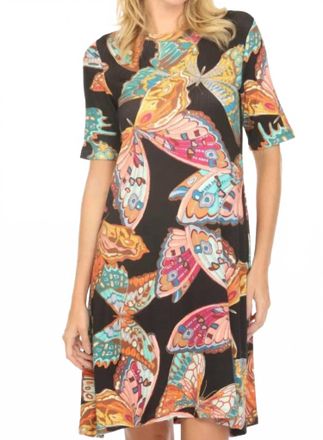 Johnny Was Swing Dress In Ofelia Black