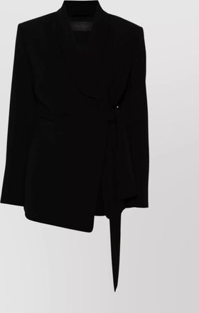 Max Mara draped shawl lapel wrap jacket