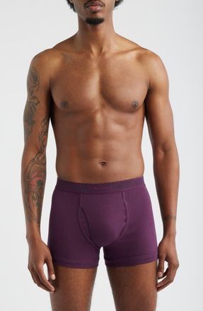 Tom Ford Cotton Stretch Jersey Boxer Briefs in Prune at Nordstrom, Size Xx-Large