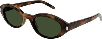 Saint Laurent Zonnebril SL 567 - Dames - Zonnebrillen - Bruin - 51 MM - Nylon - Accessoires