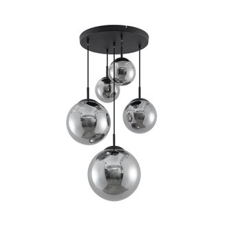 Lindby L&aacute;mpara Colgante teeja En Gris De Vidrio - Lindby