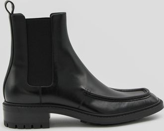Saint Laurent Black Leather Boots