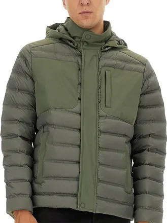 Colmar Detachable Hood Down Jacket - Green