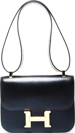 Herm&egrave;s 1995 24 Constance leather shoulder bag - Black
