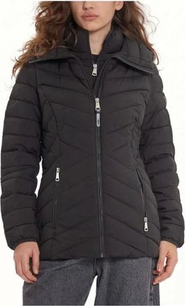 DKNY Dkny, Dames, Jassen, Zwart, Maat: XL Leer