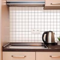 OEM 5 Pegatinas De Pared 3d, Dise&ntilde;o De Cuadros Blancos, Cuadr&iacute;cula De Diecis&eacute;is, Pegatinas Autoadhesivas Impermeables Para Azulejos De Ba&ntilde;o Y Cocina, 30 X