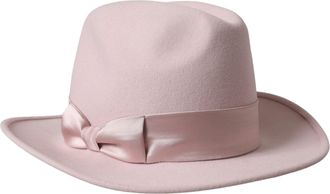 Dolce & Gabbana Pink Rabbit Fedora Trilby Women Hat Silk