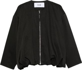 Eleh Collarless Zip-up Jacket