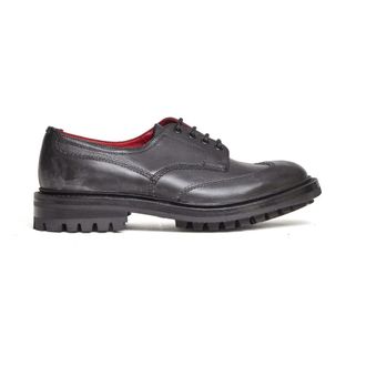Trickers Bourton Derby - Heren - Veterschoenen - Zwart - 43 EU - Leer - Schoenen