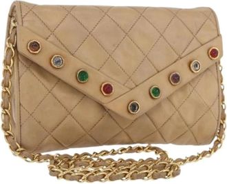 Chanel Pre-owned Mini Bags, female, Beige, Size: ONE SIZE Pre-owned Mini Shoulder Bag