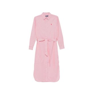 Ralph Lauren Shirt Dresses, female, Pink, Size: XS Striped Shirt Dress