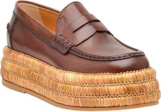 Tod's Mocassino - Dames - Loafers - Bruin - 37 EU - Leer - Schoenen