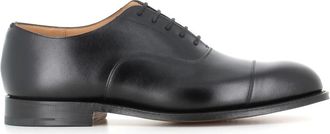 Churchs Zwarte Oxford platte schoenen - Heren - Nette schoenen - Zwart - 44 EU - Leer - Schoenen