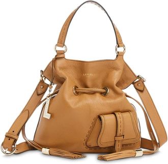 Lancel 1Er Flirt Bruine Handtas Emmerstijl - Dames - Schoudertassen - Bruin - ONE Size - Leer - Tassen