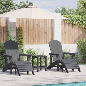 vidaXL Muebles De Lounge Para Jard&iacute;n 3 Pcs Gris Claro 38 X 38 X 46cm Vidaxl