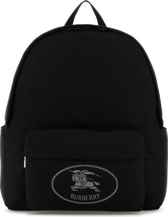 Burberry Black Canvas Backpack