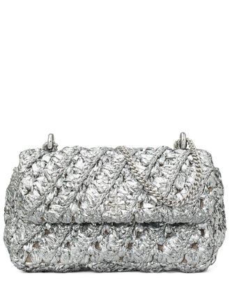 Tory Burch Kira Woven Mini Flap Bag Crossbody Bag