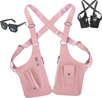 Generic Premium Leather Adjustable Underarm Shoulder Bag for Men Anti Theft Water proof, Armor Hidden Underarm Strap Wallet, Unisex, Hidden Adjustable Anti Pi