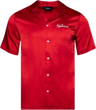 Nahmias embroidered-logo short-sleeves shirt