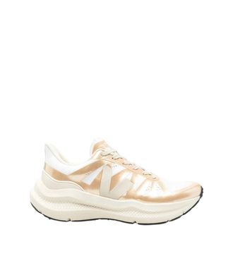 Veja White Logo Metallic Sneakers