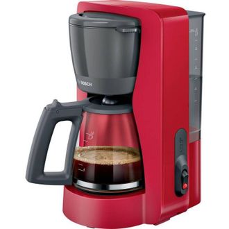 Bosch caffettiera con filtro 15 tazze 1200w rossa/nera - TKA2M114