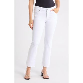 Kut from the Kloth Nikki Mid Rise Ankle Jeans in Optic White at Nordstrom Rack, Size 14